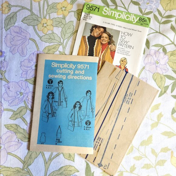Vintage 70s Sewing Pattern UNCUT Simplicity 9571 Size 8 - Picture 3 of 3